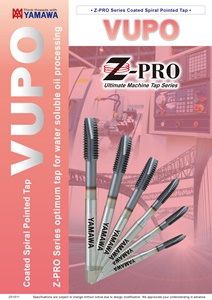 VUSP and VUPO Taps for Machining Center