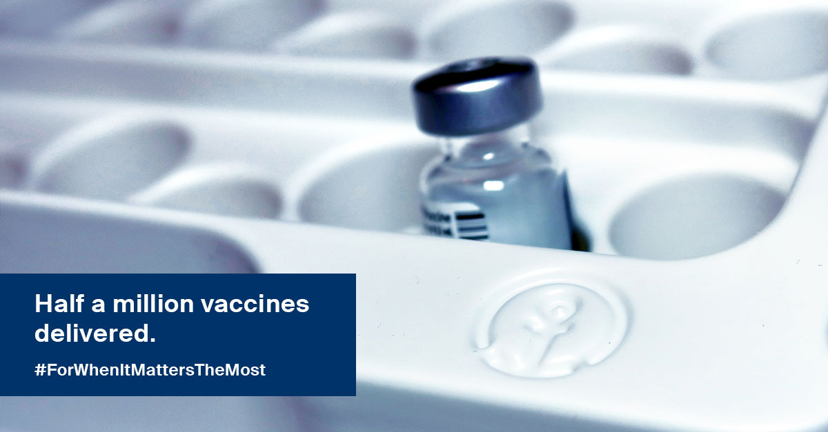Kuehne+Nagel delivers 500,000 doses of Sinovac vaccine to Thailand Kuehne+Nagel delivers 500,000 doses of Sinovac vaccine to Thailand