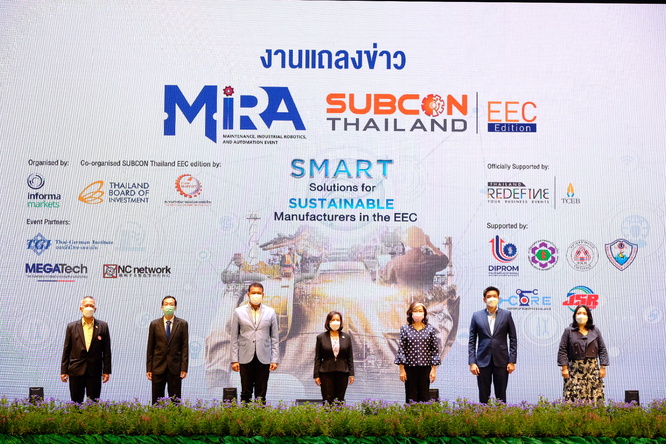Maintenance, Industrial Robotics, and Automation (MiRA 2022), Thailand’s Leading Industrial Solution Event in Eastern Economic Corridor on Maintenance, Industrial Robotics, and Automation