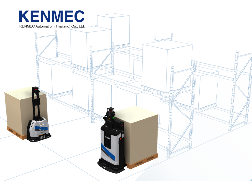 AMR หุ่นยนต์ขนส่งอัตโนมัติ ขนส่งชิ้นส่วนในโรงงาน