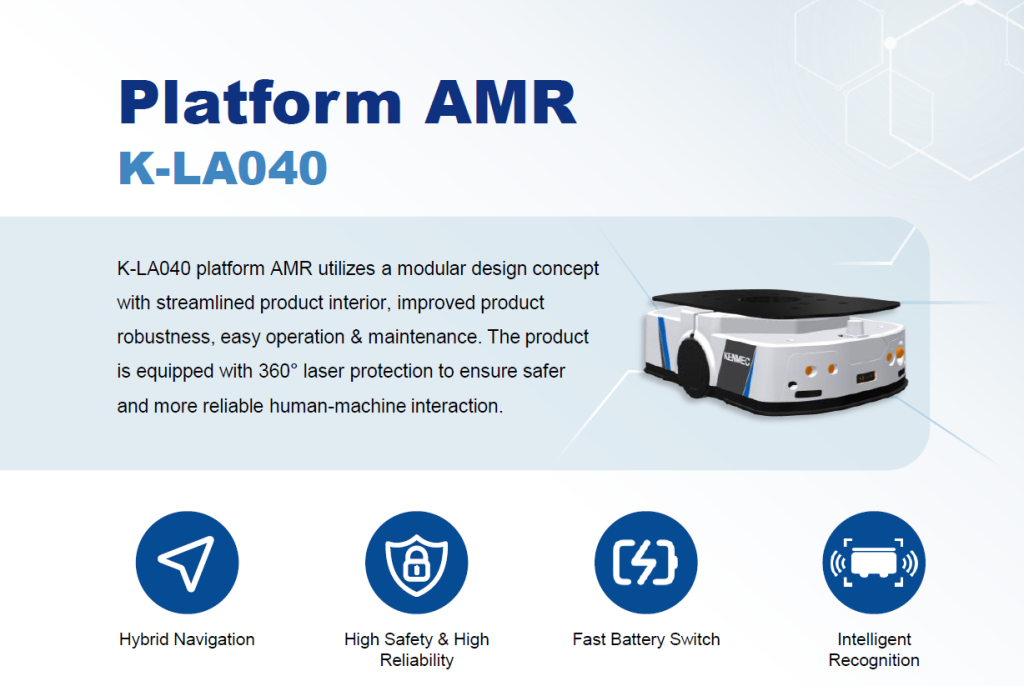 AMR หุ่นยนต์ขนส่งอัตโนมัติ ในคลังสินค้าอุตสาหกรรม