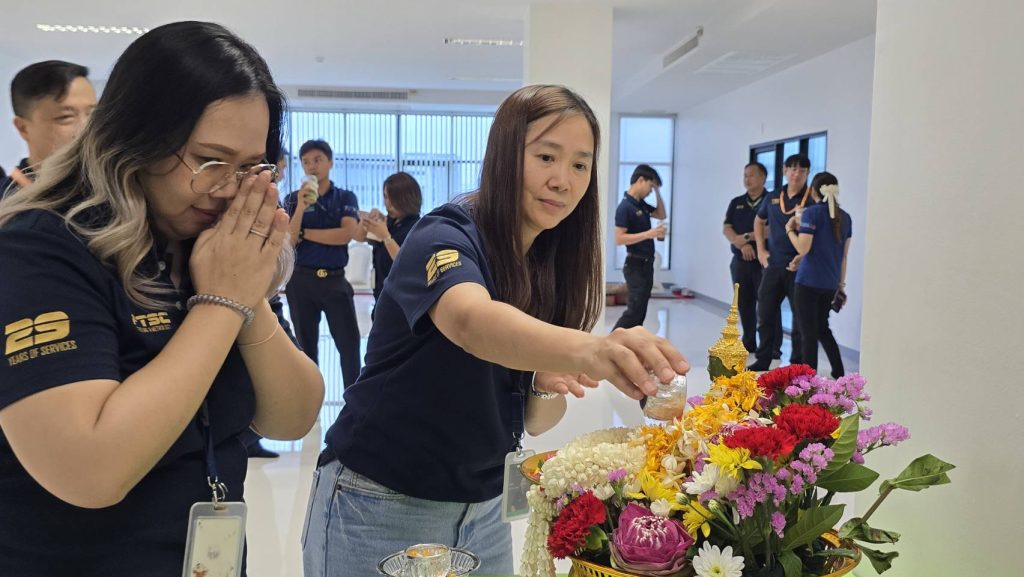 พนักงาน PTSC จัดพิธีทำบุญครบรอบ 10 ปี อาคารนิมิตกุล