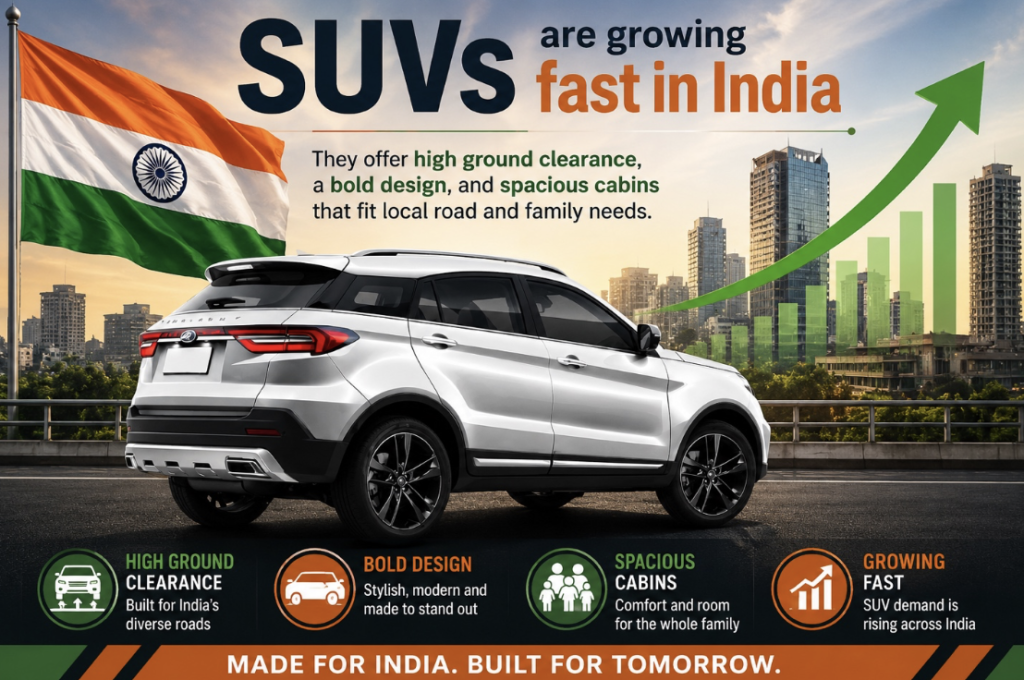 อินเดียเร่งเครื่องอุตสาหกรรมยานยนต์ รับดีมานด์ SUV พุ่ง ก่อนเทศกาลใหญ่ปลายปี