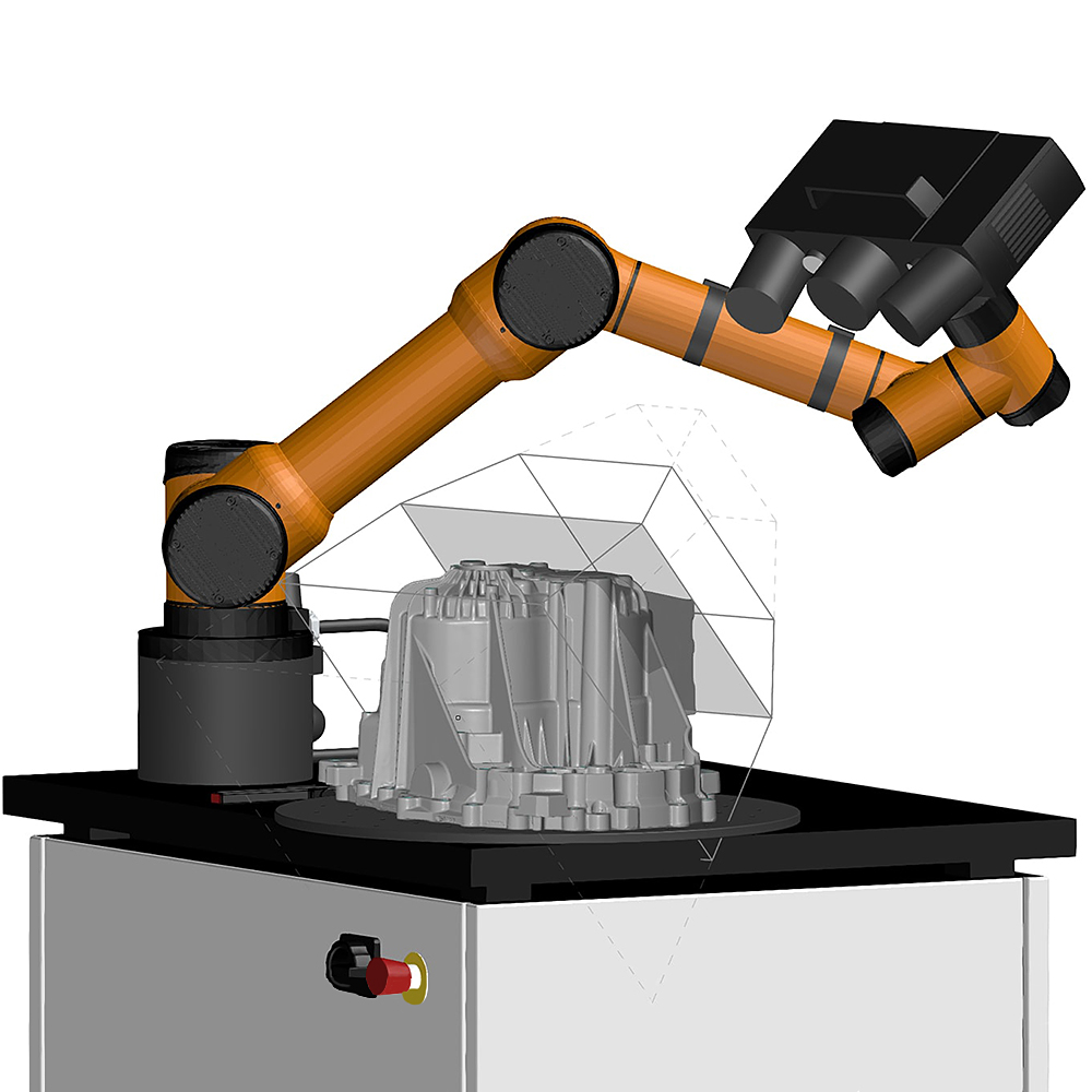 วางแผนการตรวจวัดล่วงหน้าด้วย Virtual Measuring Room, ZEISS ScanCobot