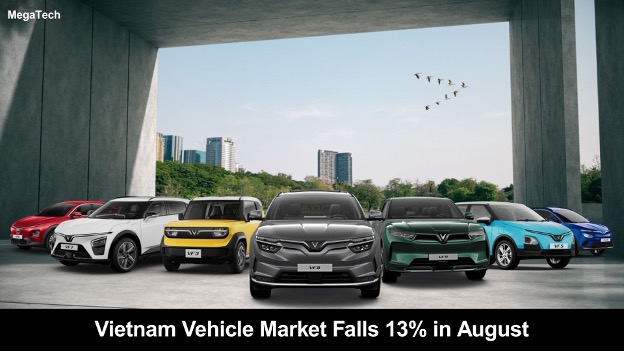 ตลาดรถยนต์เวียดนาม ส.ค. หดตัว 13% เซ่นกำลังซื้อชะลอ แต่ 8 เดือนแรกยังโต 8%